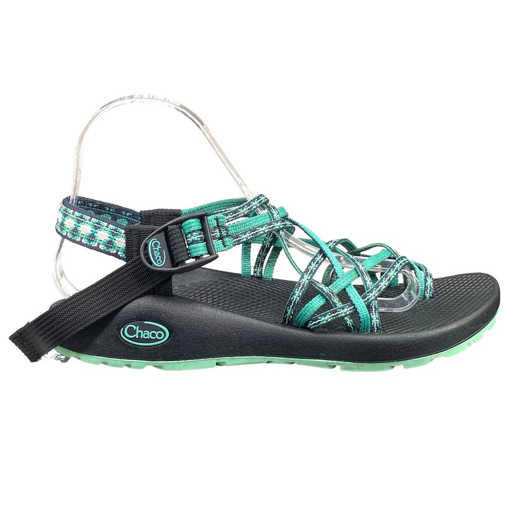 Chaco Women’s ZX/3 Green Black Hiking Trail Sandal Size US 9